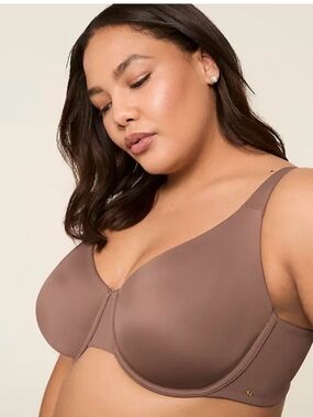 Cacique Intimates Tan Plus Size Balconette Smooth Lift Comfort T-Shirt Bra 46DD